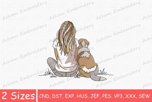 Best Friend Girl and Dog Embroidery Review