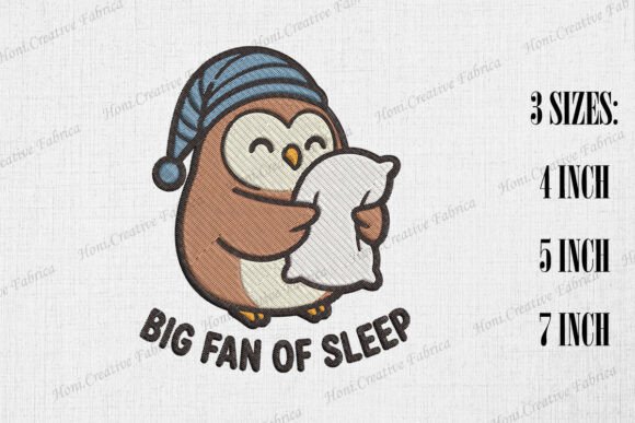 Big Fan of Sleep Cute Owl Embroidery Review
