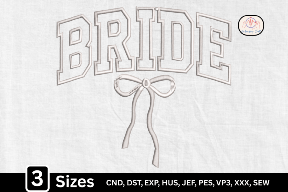 Bold College Font Bride Embroidery Review