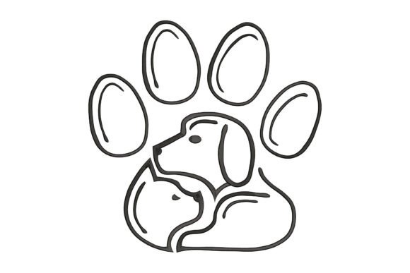 Cat and Dog with Paw Embroidery Review
