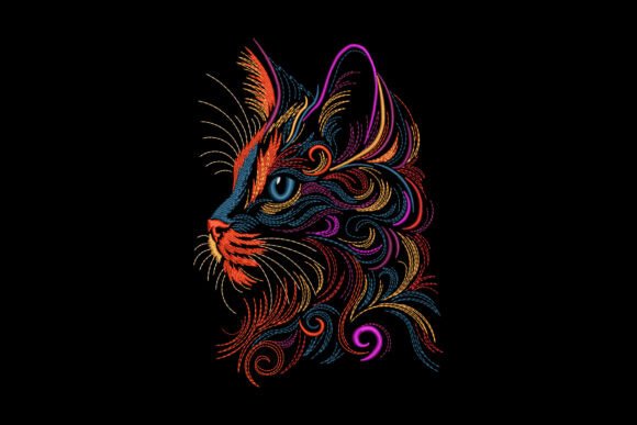 Colorful Cat Face: A Designer's Review for Gifts