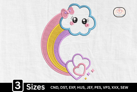 Cute Kawaii Rainbow Cloud Hearts Review