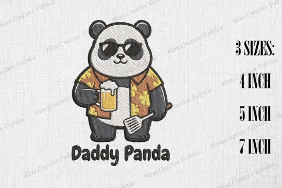 Daddy Panda Happy Father's Day Embroidery Review