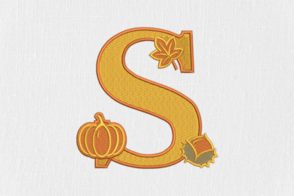 Letter R Autumn Monogram Design Review