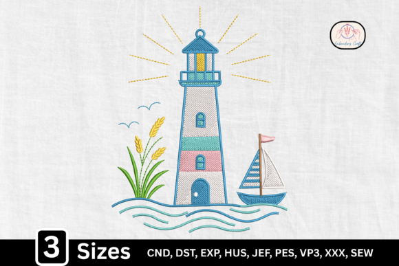 Nautical Coastal Lighthouse Embroidery Review