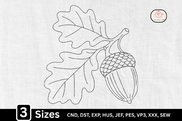 Oak Leaf Acorn Embroidery Review for Apparel