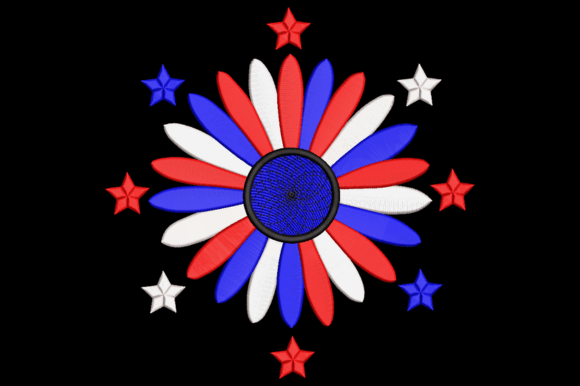Patriotic Flower Embroidery Design Review